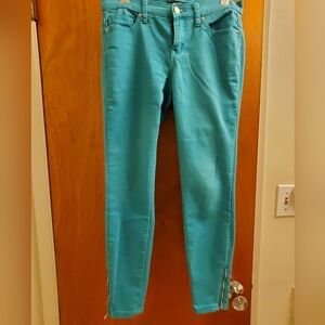 Forever 21 Blue-Green Skinny Jeans
